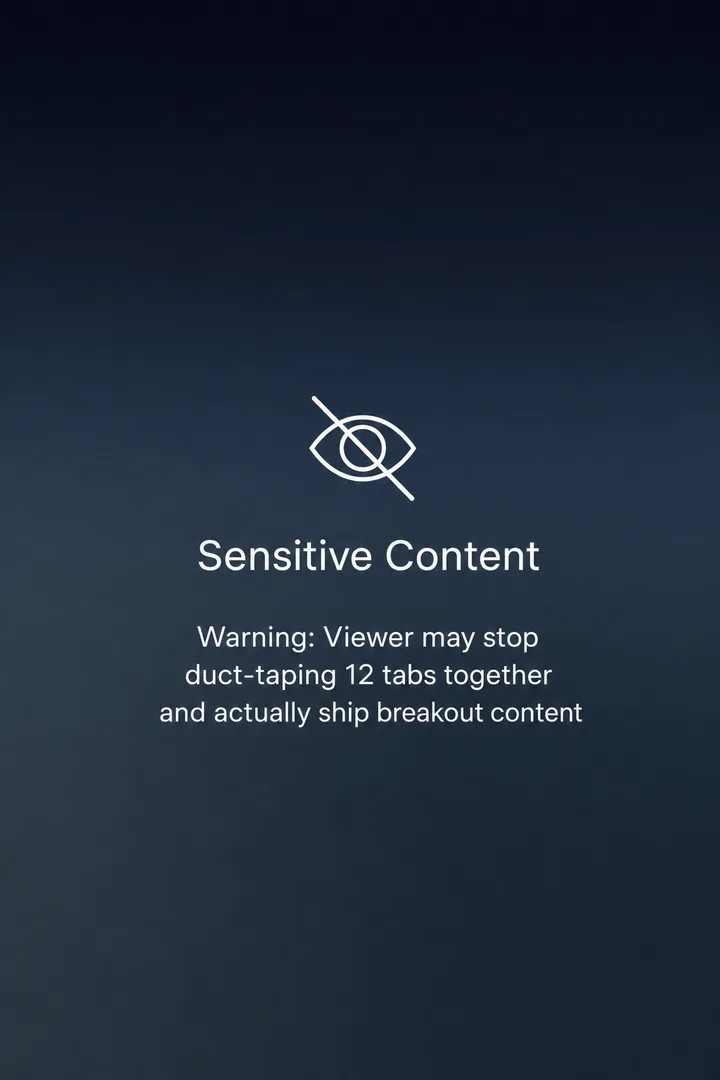 Virlo's remake: Warning, viewer may stop duct-taping 12 tabs together and actually ship breakout content
